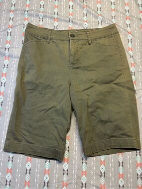 🧩St. John's Bay Olive Green Bermuda Shorts